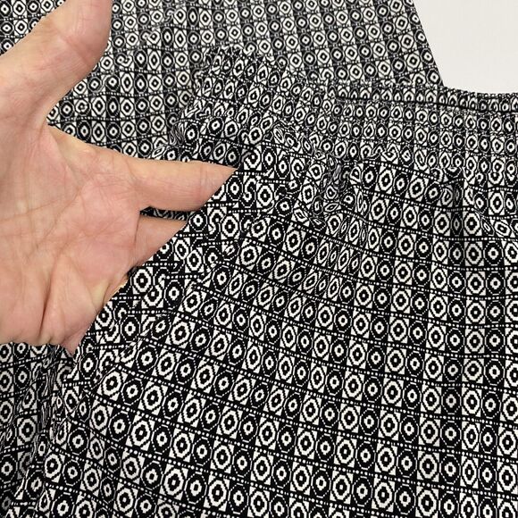 Blue Earth Womens Black & White Stretch Pants Size M Front Pockets Elastic Waist - Picture 3 of 12